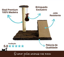 Arranhador Gato Poste com Rampa Mola Maluca com Brinquedo Exclusivo