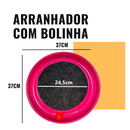 Arranhador para Gatos Redondo com Bolinha Interativo