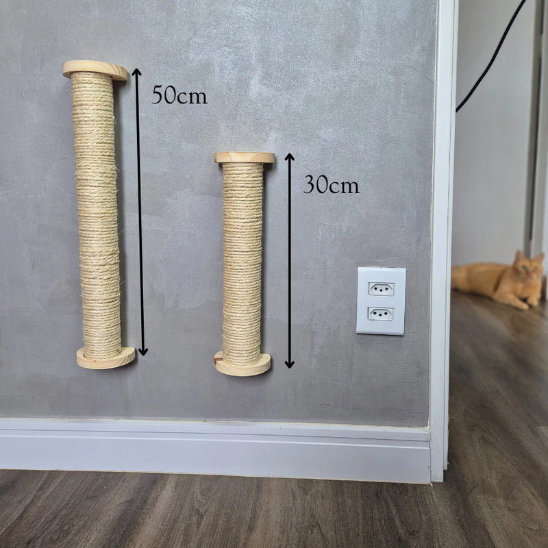 Arranhador Gato Parede Sisal Brinquedo